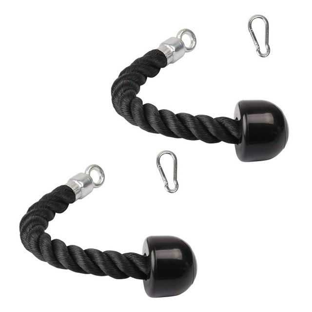 2X Corde à Tricep Résistante avec Crochet à Pression, Attache D\'entraînement Physique pour Machine à Tirer à la Maison