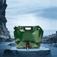 thumbnail image 3 of Outdoor Portable Foldable Water Bag, Mountaineering Travel Camping Plastic Soft Water Storage Bag Large Capacity Water Storage Bag, 5 Gallons Collapsible Water Container, Army Green, 3 of 4
