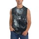 thumbnail image 1 of Balery Forest Black Ghost Warrior Camisetas sin mangas para hombre, absorbe la humedad y protege contra el mal olor.-Small, 1 of 7