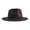 Black, variant on YAYUBA Elegant Feather Sun Hat With Wide Brim for Women for Daily Wear And Festive Celebrations,Wine