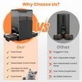 thumbnail image 5 of Dlopede Automatic Cat Feeder,5L,Bowls Timed Treat, Adjustable Height, 2 304 Stainless Steel Dual Pet Bowls for 2 Cats and Dogs, 5 of 11