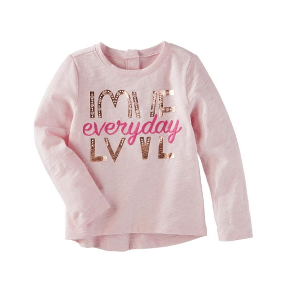 OshKosh B'gosh Baby Girls' Love Sparkle Top, 12 Months