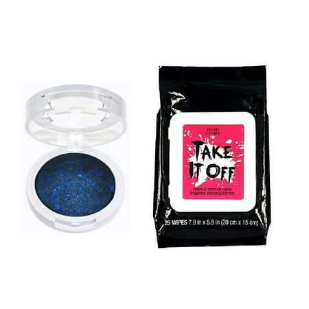 Hard Candy Meteor Eyes Baked Meteor Eyeshadow ASTEROID + Hard Candy TAKE IT OFF Makeup Remover Wipes, 25 Count + Schick Slim Twin ST for Sensitive