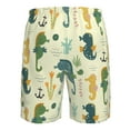 thumbnail image 6 of Disketp Men'S Swim Trunks Hawaiian Breathable Surf Beach Swimsuits Mesh Lining Beach Shorts With Pockets-Seahorse, 6 of 9