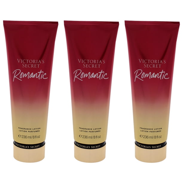 Victorias Secret Loción corporal Loción de fragancia romántica - Paquete de 3 8 oz Victoria's Secret Victorias Secret Loción corporal 8 oz