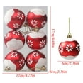 thumbnail image 3 of VERUGU 6Pcs Christmas Balls 2.36 inch for Xmas Tree Bauble Hanging Home Party Ornament Decor, Christmas Gifts on Clearance, 3 of 4