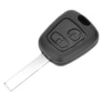 thumbnail image 1 of Carcasa de llave de control remoto para coche de 2 botones con ranura para Peugeot 107 207 307 407, 1 of 6