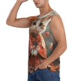thumbnail image 3 of Balery Adorable Kitten In Kimono Camisetas sin mangas para hombre, absorbe la humedad y protege contra el mal olor.-3X-Large, 3 of 7