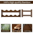 thumbnail image 4 of BALANBO Bamboo Wine Rack 2 Layer 8 Bamboo Wine Shelf Wine Cabinet Display Stand for Home Living Room Kitchen Bar Solid Wood - Manual Assembly, 4 of 9