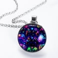 thumbnail image 2 of Game Controller Glass Circular Pendant Necklace - Women's Jewelry, 2 of 5