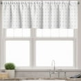 thumbnail image 3 of Ambesonne Geometric Valance & Curtain, Monochrome Colors Minimal, 55"x24", White and Black, 3 of 6