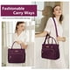 thumbnail image 5 of MIYCOO Bolsa de Almuerzo Fiambrera para Mujer - Bolsa térmica para Almuerzo con Aislamiento a Prueba de Fugas para Mujer - Bolsas Grandes para Almuerzo para Adultos, Púrpura, 5 of 5