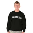 thumbnail image 4 of Funny Fathers Day Gift Dadzilla Men's Crewneck Sweatshirt Brisco Brands L, 4 of 6