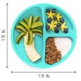 thumbnail image 3 of Toddler Plates with Suction - Baby Plates - 100% Food-Grade Silicone Divided Plates - BPA Free - Microwave & Dishwasher Safe - Set of 3 (Pink/Mint/Lavender), 3 of 5