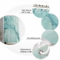 thumbnail image 6 of Turquoise Waterproof Fabric Shower Curtain, Modern Marble Ink Painting Abstract Art Shower Curtain for Bathroom Curtains Bathtubs Hotel Washable Shower Curtains with 12 Hooks Standard 60x72, 6 of 6