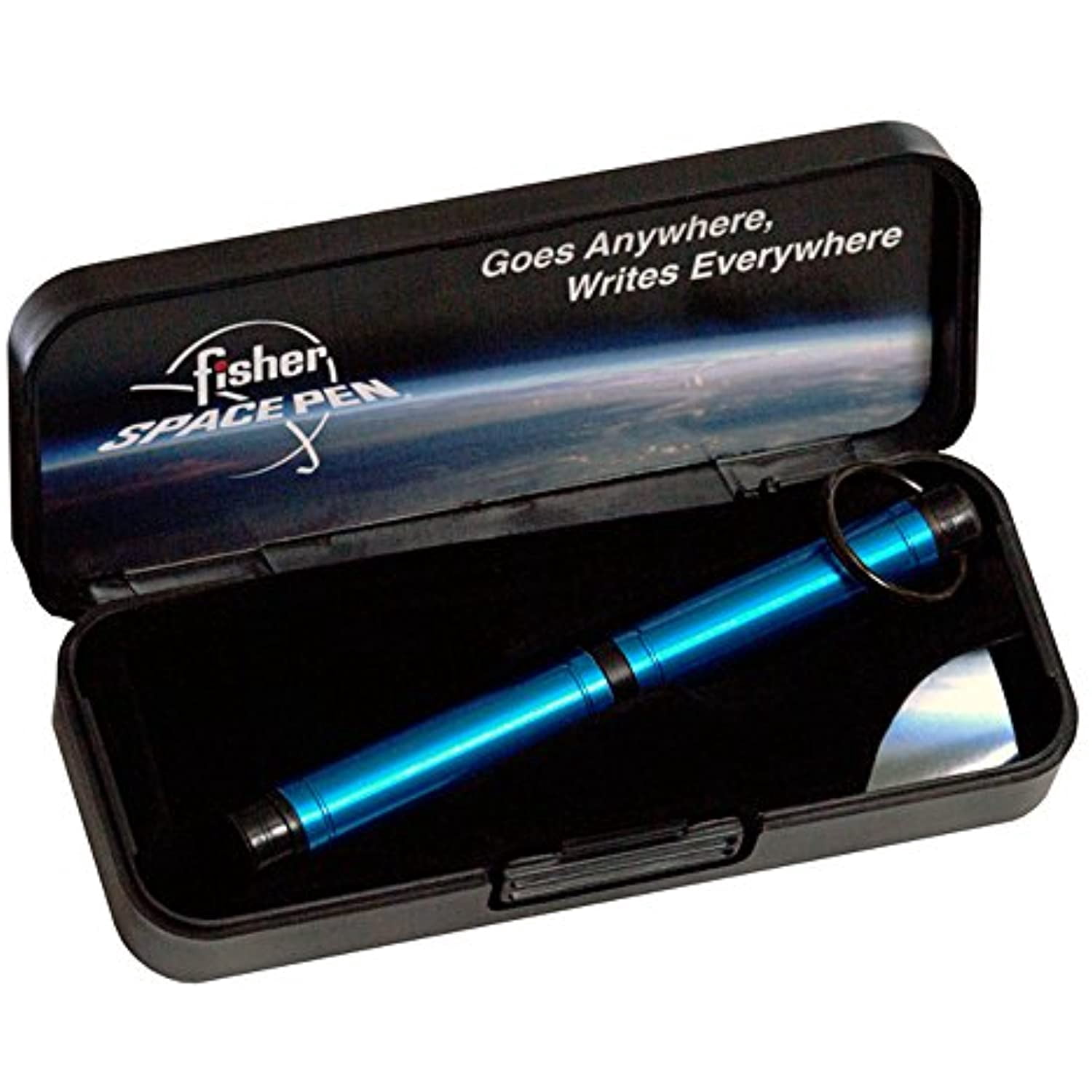 Fisher Space Backpacker Keyring Space Pen Anodized Aluminum, Blue