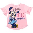 thumbnail image 2 of Disney Minnie Mouse Toddler Girls T-Shirt Leggings and Scrunchie 3 Piece Outfit Set Toddler to Little Kid, 2 of 5