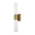 thumbnail image 4 of Livex Lighting Aero 2-Light Twist Lock Metal ADA Vanity Sconce in Black, 4 of 7