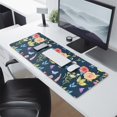 thumbnail image 2 of Long Mouse Pads for Desk,Pioneer Flower Floral Print Pattern Desk Mats on Top Of Desks, Desk Mouse Pad Extra Large with 3mm Non-Slip Base and Stitched Edge for Gaming,Office,Work,Home 31.5"x11.8", 2 of 6