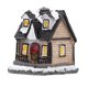 thumbnail image 2 of Casa navideña/estatuilla de casa de resina/mini adorno navideño decoración navideña para el hogar para adornos de escritorio para interiores Estilo C Hugo Casa en miniatura luminosa, 2 of 10
