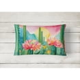 thumbnail image 4 of Carolines Treasures DAC1625PW1216 16 x 12 in. Unisex Arizona Saguaro Cactus Blossom in Watercolor Fabric Decorative Pillow, 4 of 4