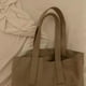 thumbnail image 5 of Bolsa de Lona Simple, Bolsa de Lona para Mujeres, Bolsa de Gran Capacidad de Moda Con Bolsillo Escondido y Reforzado para Compro, Trabajar, Viajar, Citas, Citas, 5 of 5