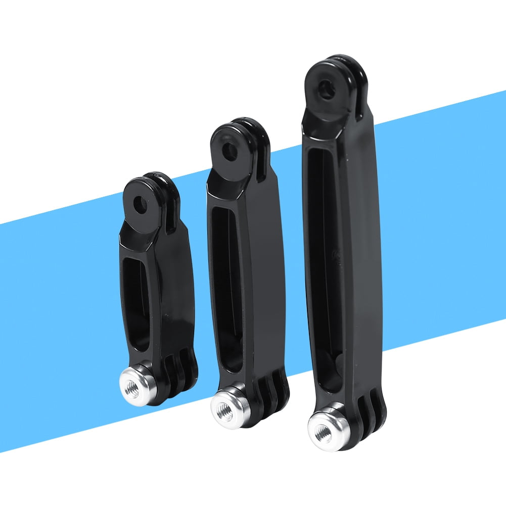 Riousery 3 in 1 PC Extension Arm Pole Mount Set Accessory for GoPro Hero 4 3+ 3 2 1 Action Cameras, Black Camera Camcorder Mount Bracket (10.8 cm / 4.25 inches)
