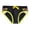 Black, variant on Men Drawstring Rainbow Stripe Printed Fitted Beach Swim Briefs Male Beachwear Classic Swimwear Bottoms