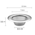 thumbnail image 3 of Fregadero de cocina Desagüe de metal para colegiales Compartimento de baño de acero inoxidable Agujero para trampa de ducha Agujero para filtro, 3 of 5