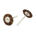 thumbnail image 2 of Unique Bargains 3mm Tige Ronde T en Forme de Poils Brosse de Polissage Outil de Polissage Brun 15pcs, 2 of 4