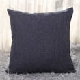 thumbnail image 3 of XIA0LE Linen Decorative Square Throw Pillow,Cozy Cushion With Pillow Inserts,18x18inch Soft Accent Pillow For Couch Sofa Living Room Home Decor, Black, 3 of 6