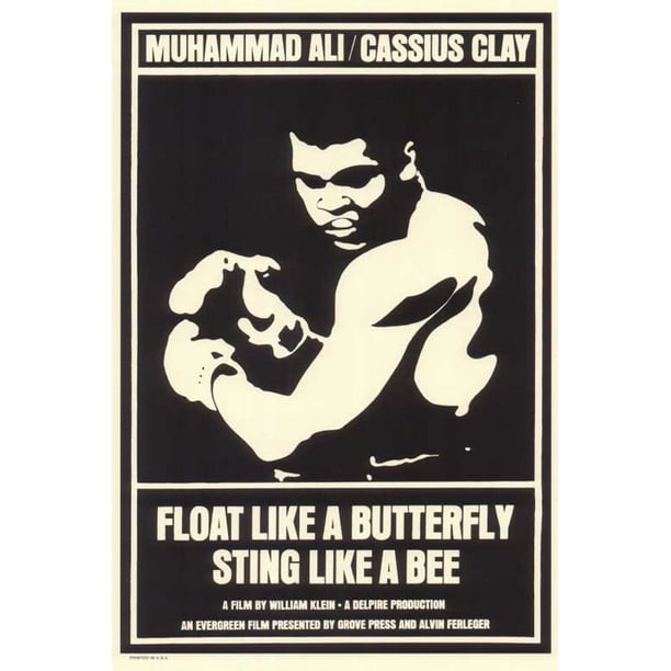 Float Like A Butterfly Sting Like A Bee Movie Poster Style A 11 X 17 Walmart Com Walmart Com