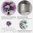 thumbnail image 5 of Designart 'Purple Hyacinth Flowers Bouquet' Traditional Circle Metal Wall Art 36x36 - Disc of 36, 5 of 5