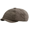 thumbnail image 1 of Visors Cap Flat Boy Hat Newsboy Baseball Cap for Men – Classic Herringbone Design with Timeless Flat, 1 of 1