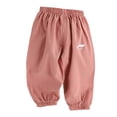 thumbnail image 4 of Kogui Baby Girl Pants Boys Cargo Pants, Multi-pocket Relaxed Fit Casual Elastic Waist Pants 6 12 Months (Brick Red,6-12 Months), 4 of 4