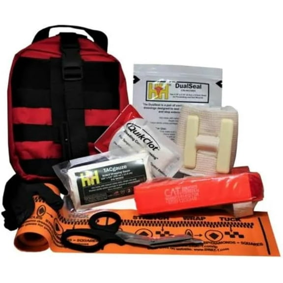 School Health - Advanced Trauma Kit, First Aid Kit, Stop The Bleed, Combat Wound Care Kit, for First Aid Response Bleeding Control