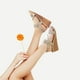 thumbnail image 2 of Sandalias con cuña SHIBEVER para mujer, verano, nude, punta abierta, 5-11US, 2 of 6