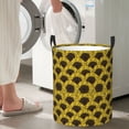 thumbnail image 6 of KLL Sunflowers 3 Waterproof Foldable Laundry Hamper Bucket with Handles for Storage Bin,Kids Room,Home Organizer (Small ), 6 of 7