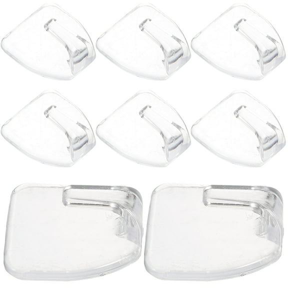 CTIRCHIU Clear Plastic Hooks Small Hanging Hooks Acrylic 8Pcs