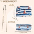 thumbnail image 4 of FORMRS Women Crossbody Purse with Chain Strap Vegan Leather Shoulder Handbag, Blue Sailboats, 4 of 7