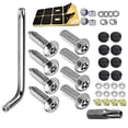 thumbnail image 4 of Baoblaze Plate Screws Set Car Tag Bolts Fastener Caps Plate Fasteners and Black, 4 of 7