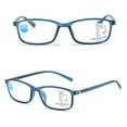 thumbnail image 4 of Fashion Frame Simple Vintage Anti-Blue Light Reading Glasses Progressive Multifocal Ultra Light Glasses BLUE STRENGTH 100, 4 of 7