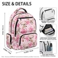 thumbnail image 4 of Garronmavis Pink Deer Bow Kids Backpack 17 Inch Kawaii School Backpack for Girls for Elementary Ages 9-12, Pink Breathable School Bag with Padded Tablet Sleeve & Multi-Pockets, 4 of 7