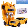 thumbnail image 1 of Transformable Dino-Racing Car Robot: One-Step Deformation Toy with Trailer Truck Design, Educational Shape-Shifting Play for Kids & Collectors, Durable Material, Gift-Ready Boxed Packaging (Yellow, 1 of 6