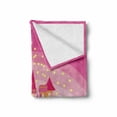 thumbnail image 2 of Magic Soft Flannel Fleece Throw Blanket, Fantasy Fairy Tale Princess Castle Pixie in Sky Fictional Dream Kingdom, Cozy Plush for Indoor and Outdoor Use, 70" x 90", Green Pink, by Ambesonne, 2 of 6