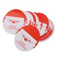thumbnail image 1 of 50± Etiquetas de papel s navideñas s s festoneadas para bodas Santa ovalada Colco Tarjeta de regalo de Navidad, 1 of 6