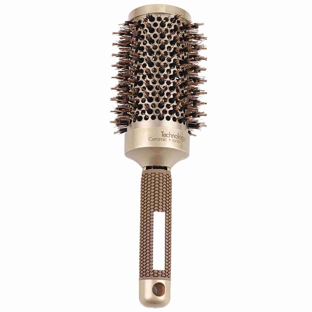 Cepillos de peluquería para rizar el cabello, peine redondo de cerámica saludable de 53 mm