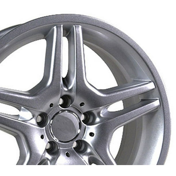 New 18 Inch Aluminum Wheel Rim For 2003 2006 Mercedes Benz E500 Silver 5 Lug Walmart Com Walmart Com
