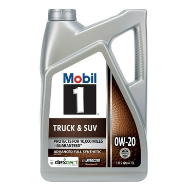 Mobil 1 Truck & SUV Full Synthetic Motor Oil 0W-20, 5 Quart