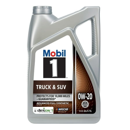 Mobil 1 Truck & SUV Full Synthetic Motor Oil 0W-20, 5 Quart